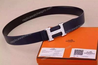 Wholesale and Retail Copy Hermes Belt Black For Men